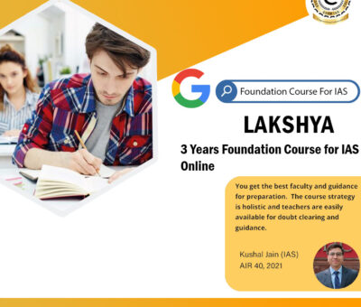 3 Years Foundation Course for IAS Online